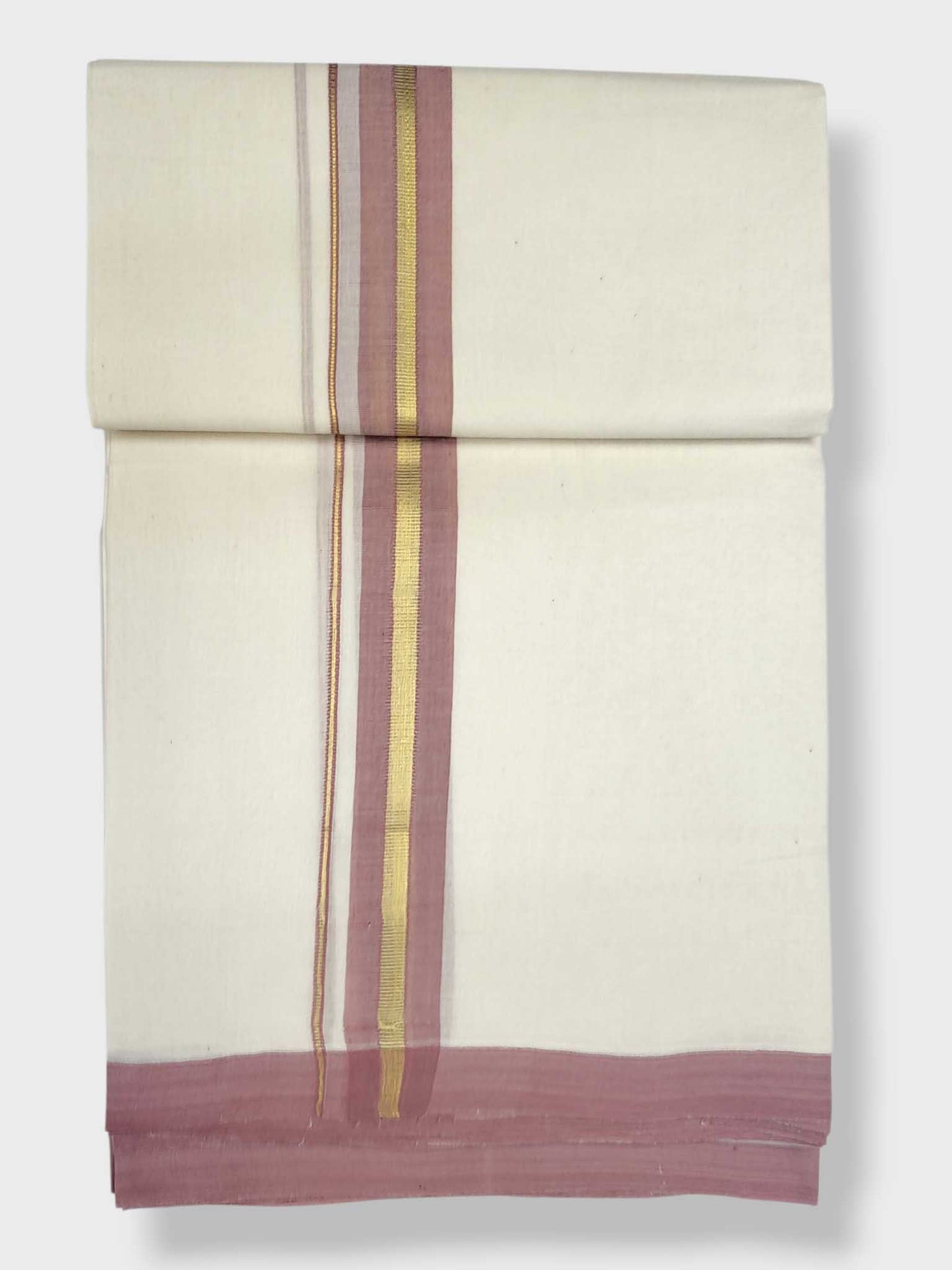 Kerala Balaramapuram Pure Cotton Handloom Mundu/Dhoti