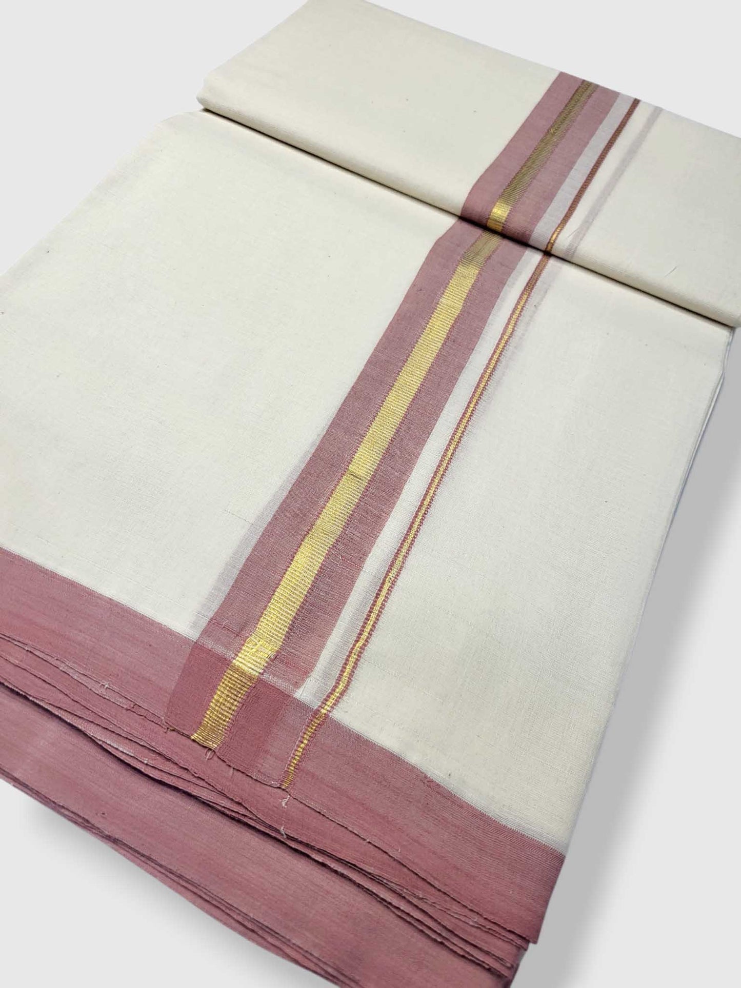 Kerala Balaramapuram Pure Cotton Handloom Mundu/Dhoti
