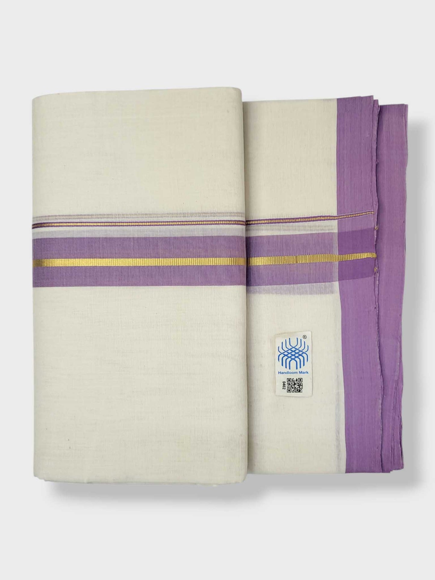 Kerala Balaramapuram Pure Cotton Handloom Mundu/Dhoti