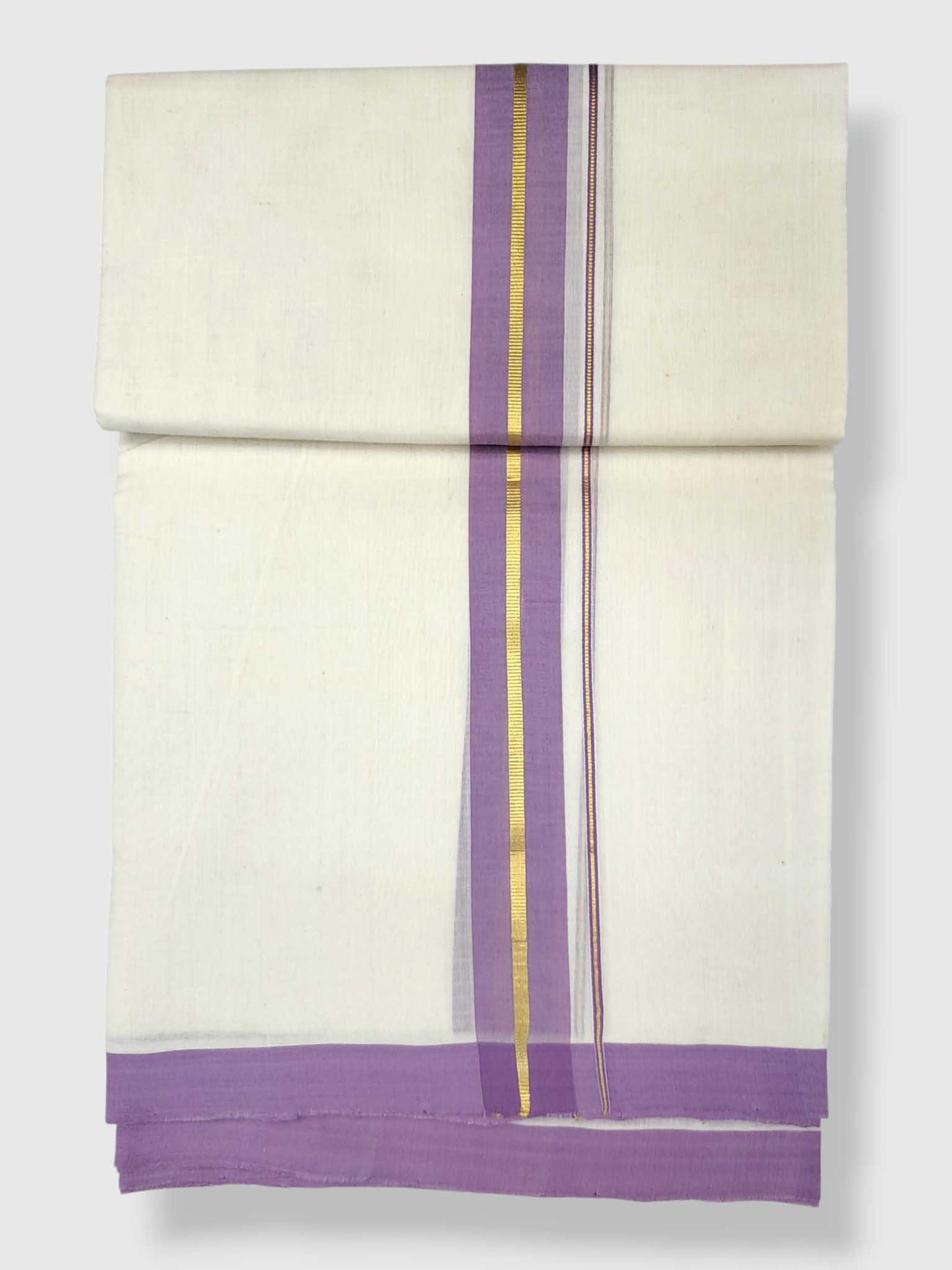 Kerala Balaramapuram Pure Cotton Handloom Mundu/Dhoti