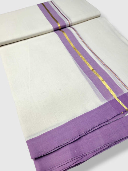 Kerala Balaramapuram Pure Cotton Handloom Mundu/Dhoti