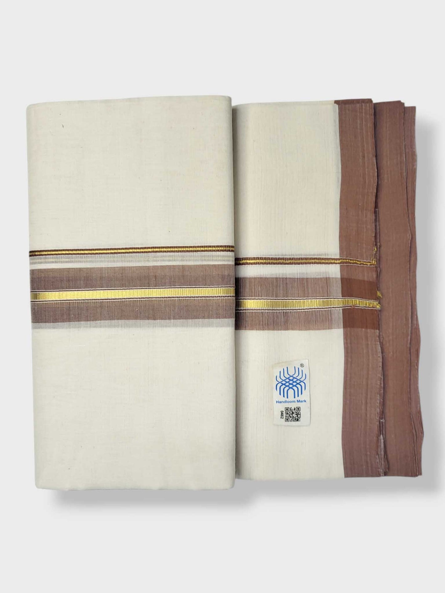 Kerala Balaramapuram Pure Cotton Handloom Mundu/Dhoti