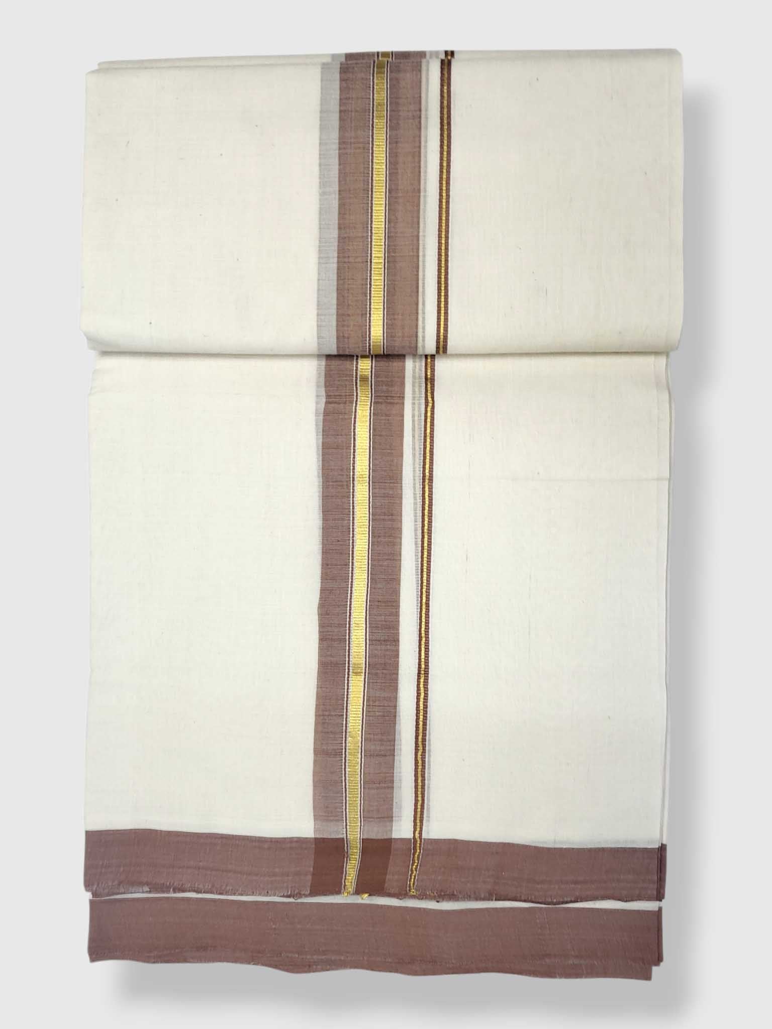 Kerala Balaramapuram Pure Cotton Handloom Mundu/Dhoti