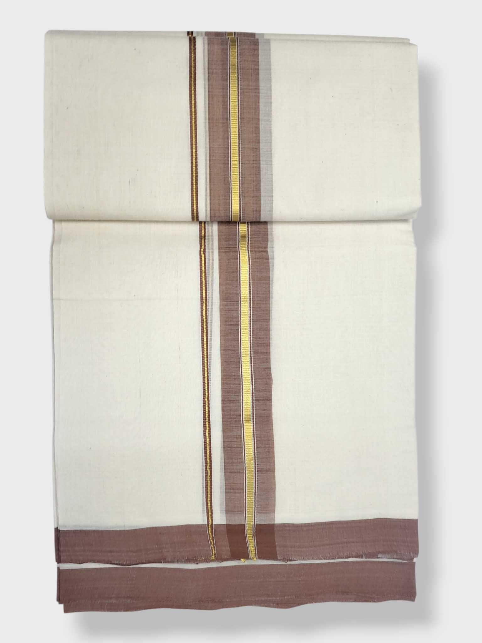 Kerala Balaramapuram Pure Cotton Handloom Mundu/Dhoti