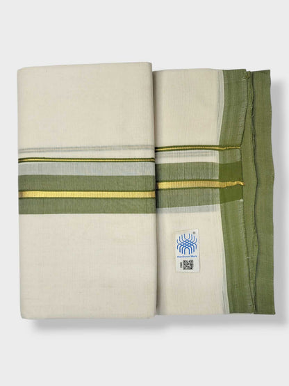 Kerala Balaramapuram Pure Cotton Handloom Mundu/Dhoti