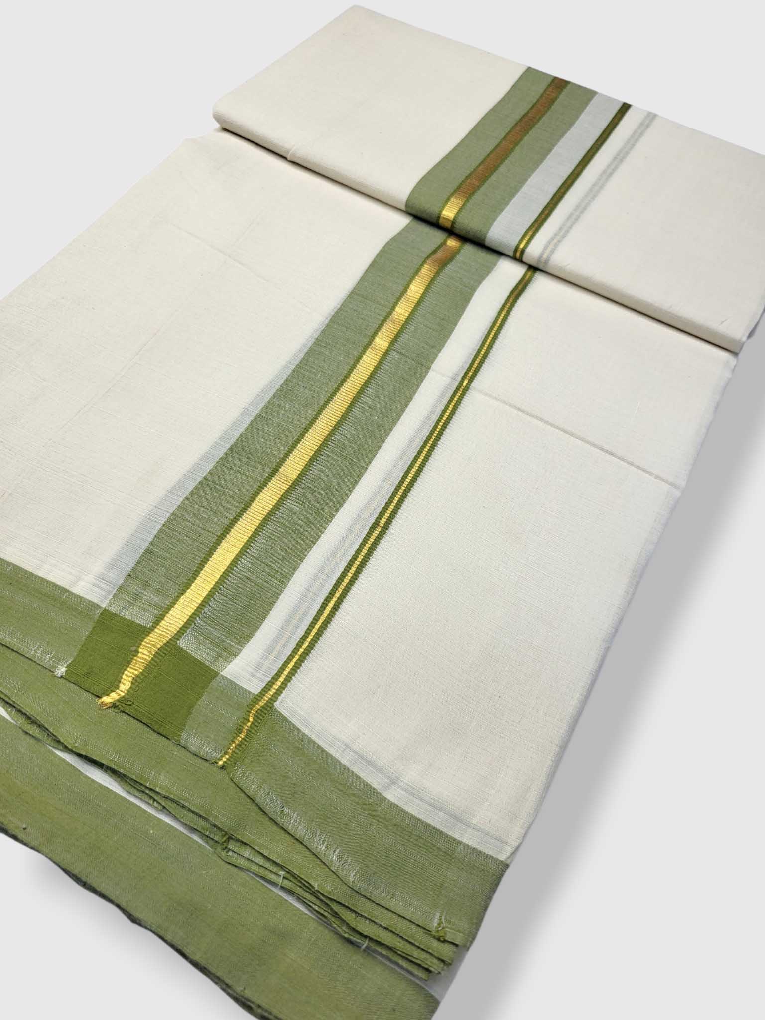 Kerala Balaramapuram Pure Cotton Handloom Mundu/Dhoti