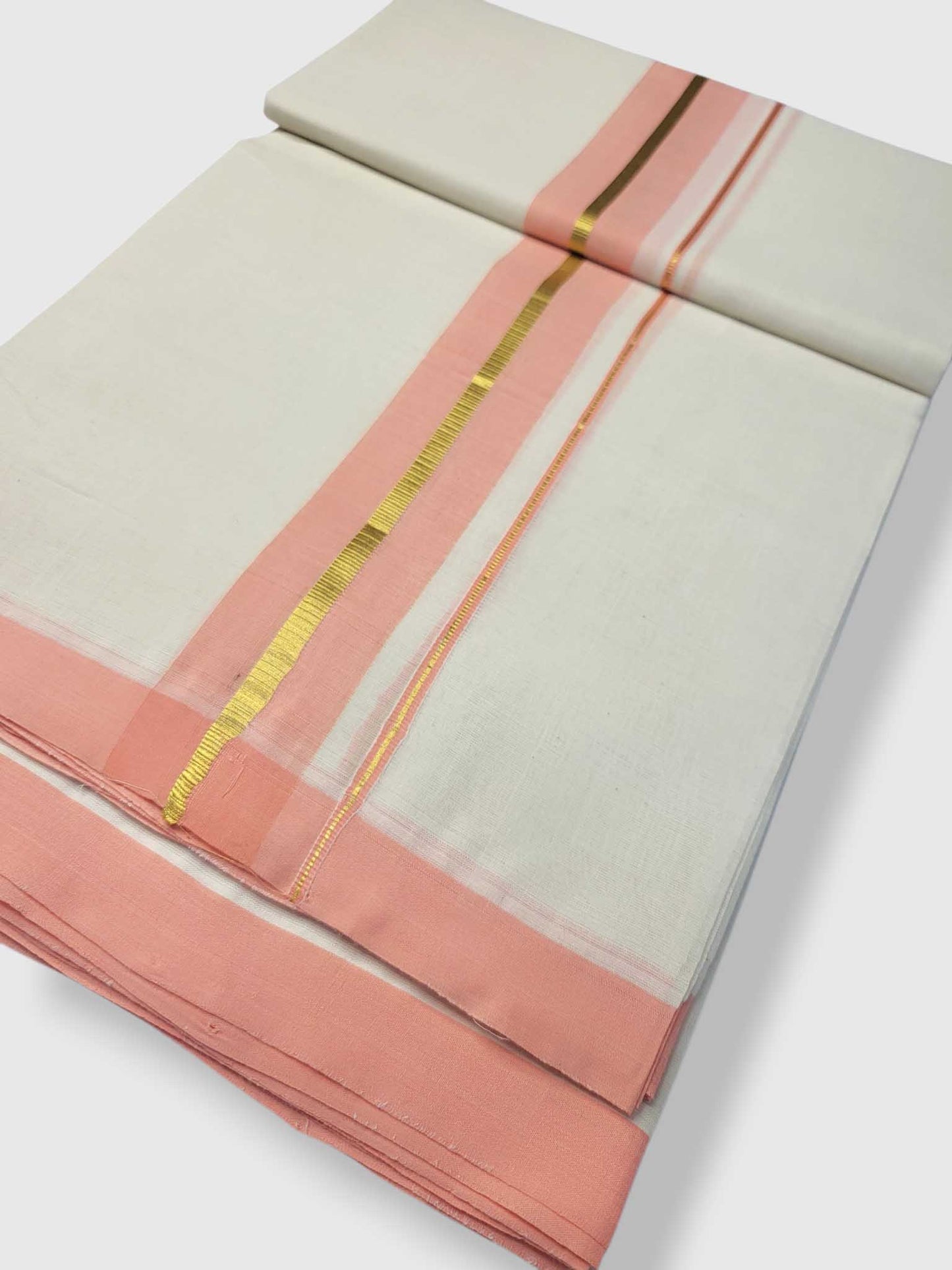 Kerala Balaramapuram Pure Cotton Handloom Mundu/Dhoti