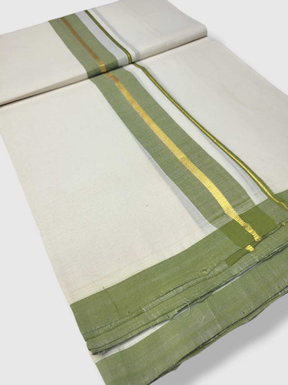 Kerala Balaramapuram Pure Cotton Handloom Mundu/Dhoti
