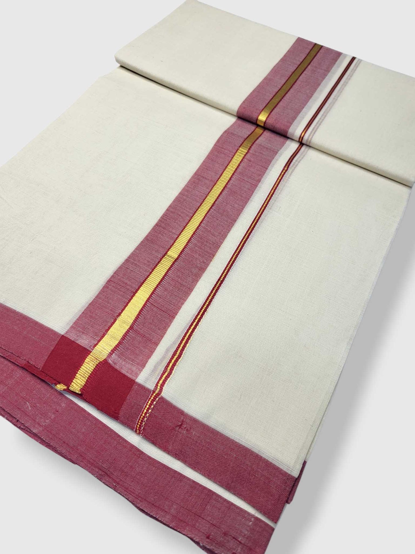 Kerala Balaramapuram Pure Cotton Handloom Mundu/Dhoti