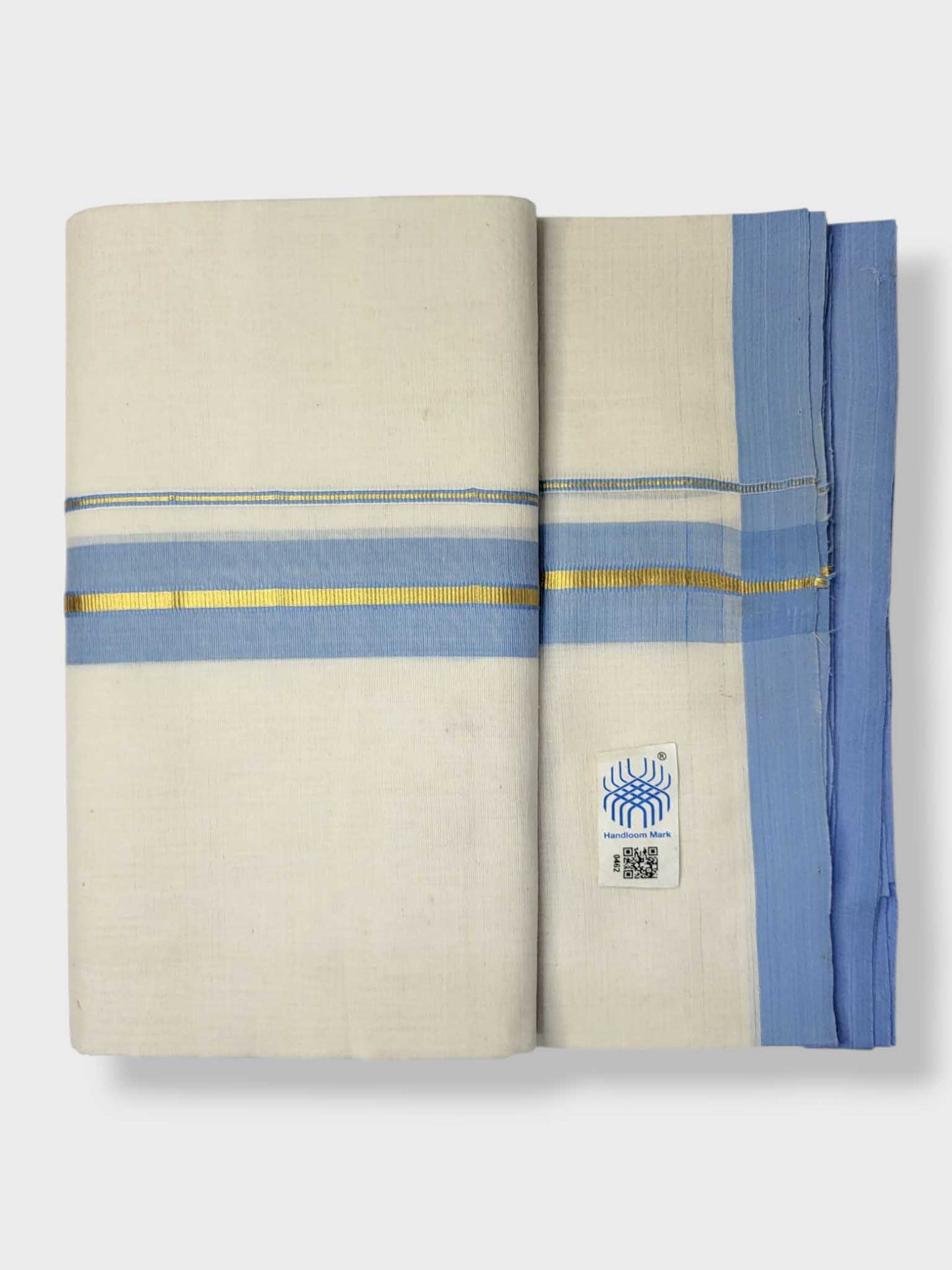Kerala Balaramapuram Pure Cotton Handloom Mundu/Dhoti