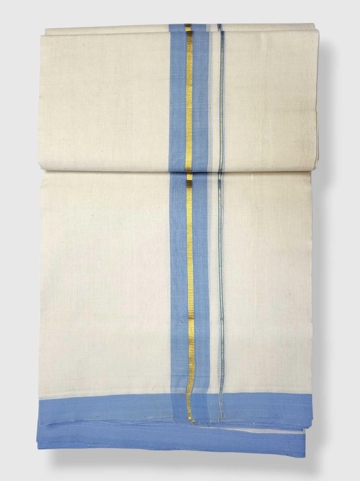 Kerala Balaramapuram Pure Cotton Handloom Mundu/Dhoti