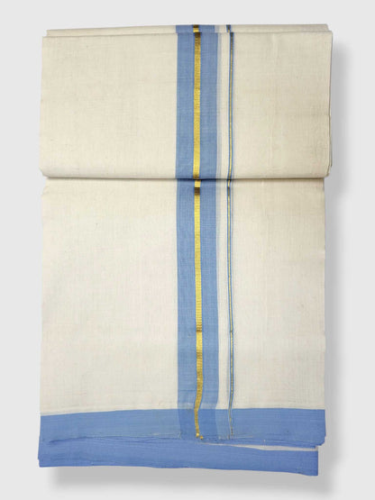 Kerala Balaramapuram Pure Cotton Handloom Mundu/Dhoti