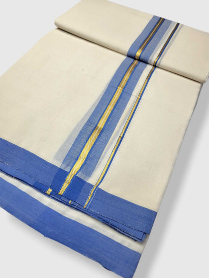 Kerala Balaramapuram Pure Cotton Handloom Mundu/Dhoti