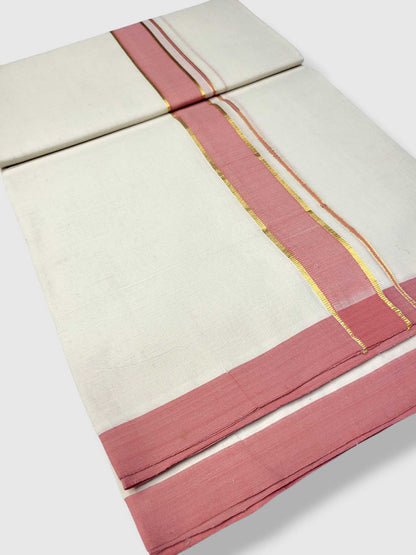 Kerala Balaramapuram Pure Cotton Handloom Mundu/Dhoti