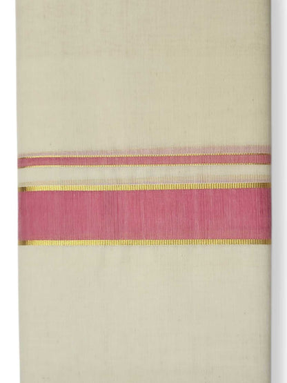 Kerala Balaramapuram Pure Cotton Handloom Mundu/Dhoti