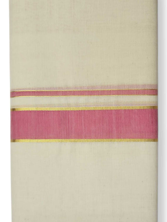 Kerala Balaramapuram Pure Cotton Handloom Mundu/Dhoti