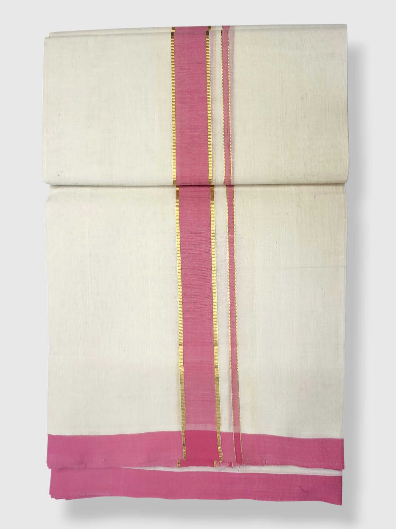 Kerala Balaramapuram Pure Cotton Handloom Mundu/Dhoti