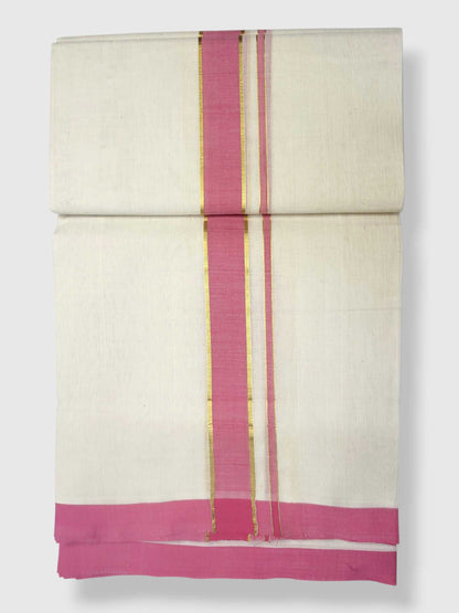 Kerala Balaramapuram Pure Cotton Handloom Mundu/Dhoti