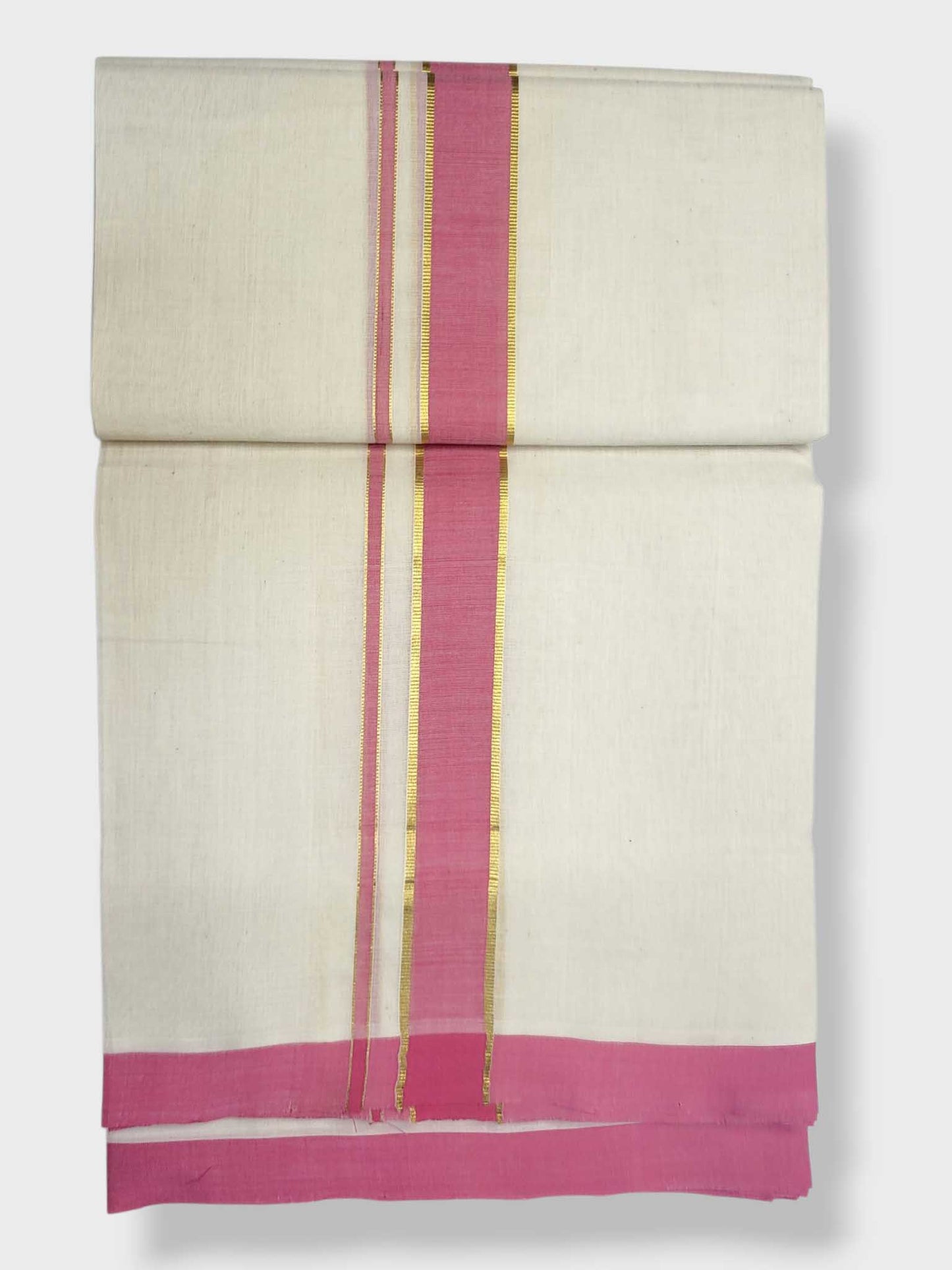 Kerala Balaramapuram Pure Cotton Handloom Mundu/Dhoti