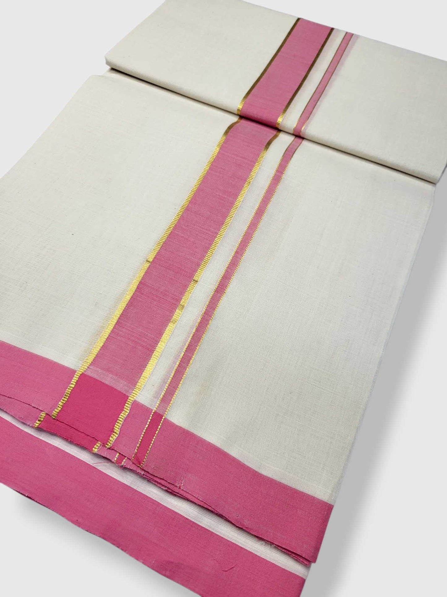 Kerala Balaramapuram Pure Cotton Handloom Mundu/Dhoti