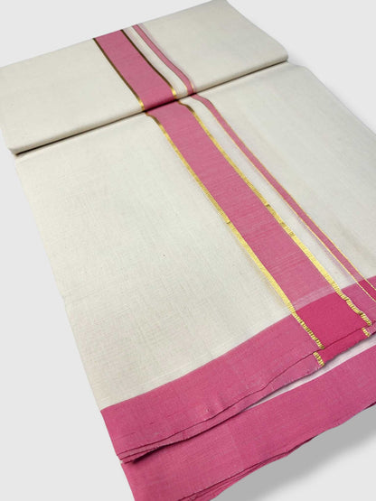 Kerala Balaramapuram Pure Cotton Handloom Mundu/Dhoti