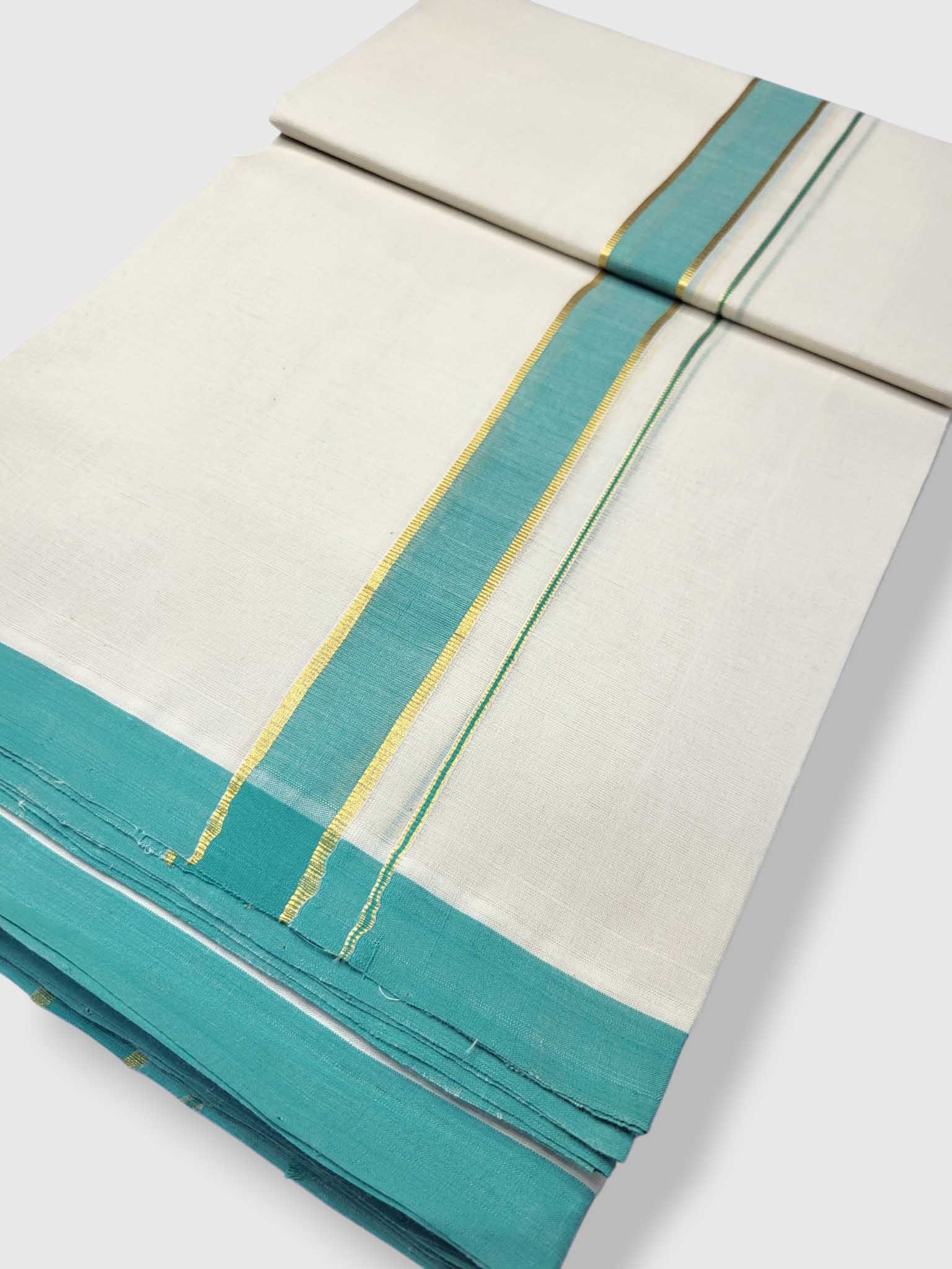 Kerala Balaramapuram Pure Cotton Handloom Mundu/Dhoti