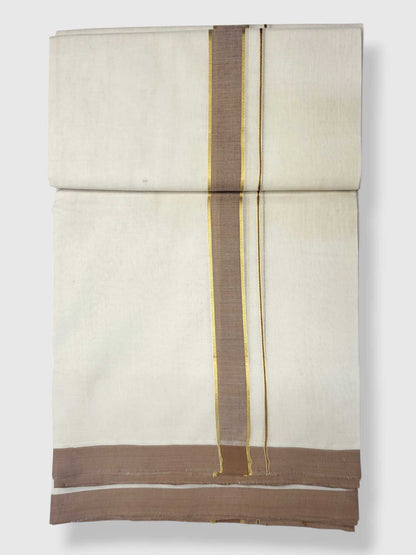 Kerala Balaramapuram Pure Cotton Handloom Mundu/Dhoti