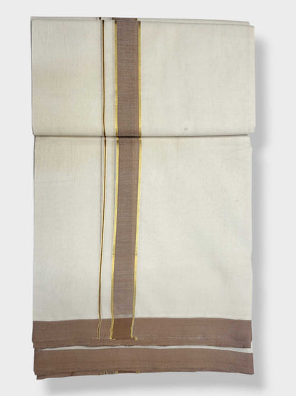 Kerala Balaramapuram Pure Cotton Handloom Mundu/Dhoti
