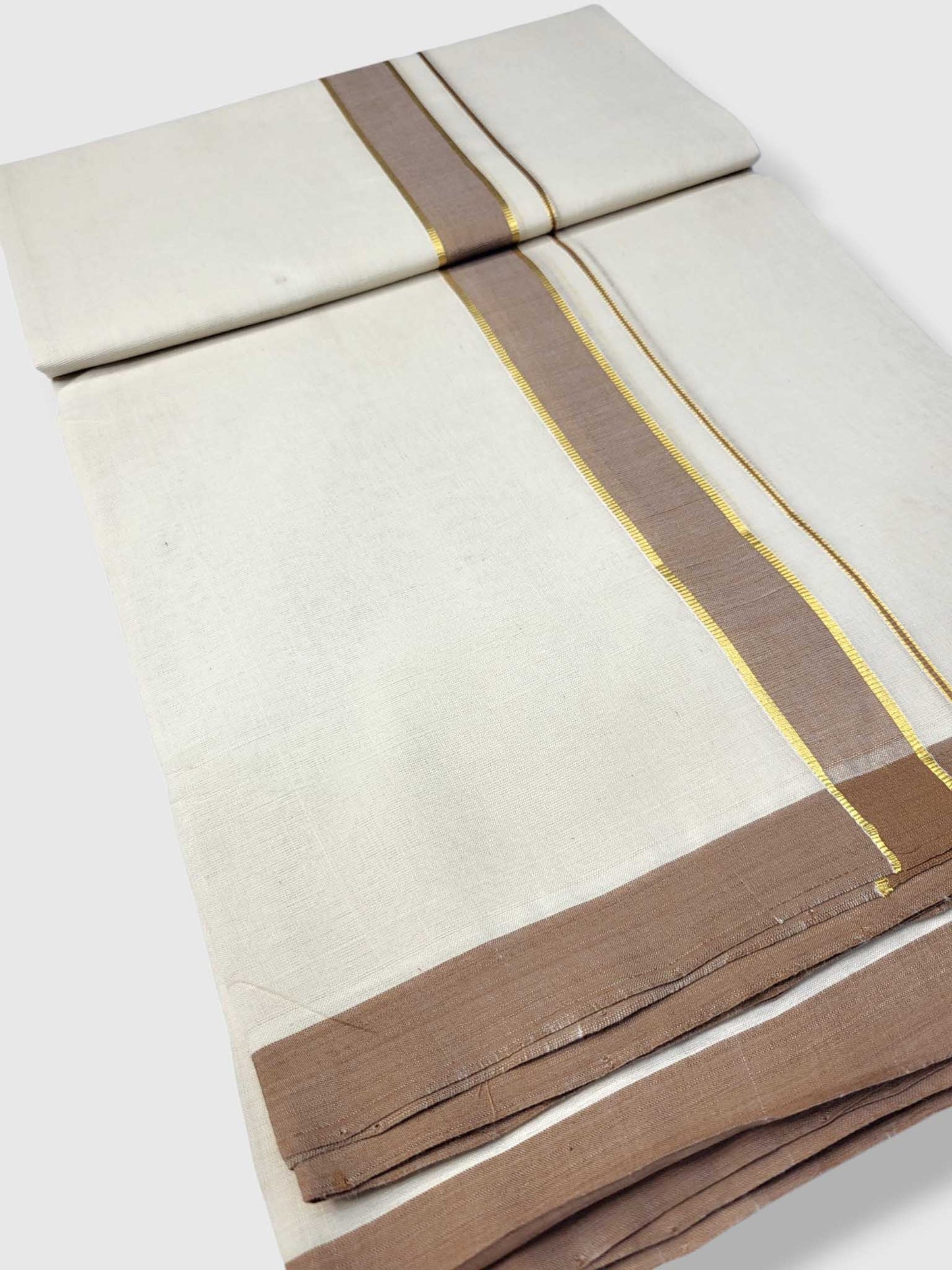 Kerala Balaramapuram Pure Cotton Handloom Mundu/Dhoti