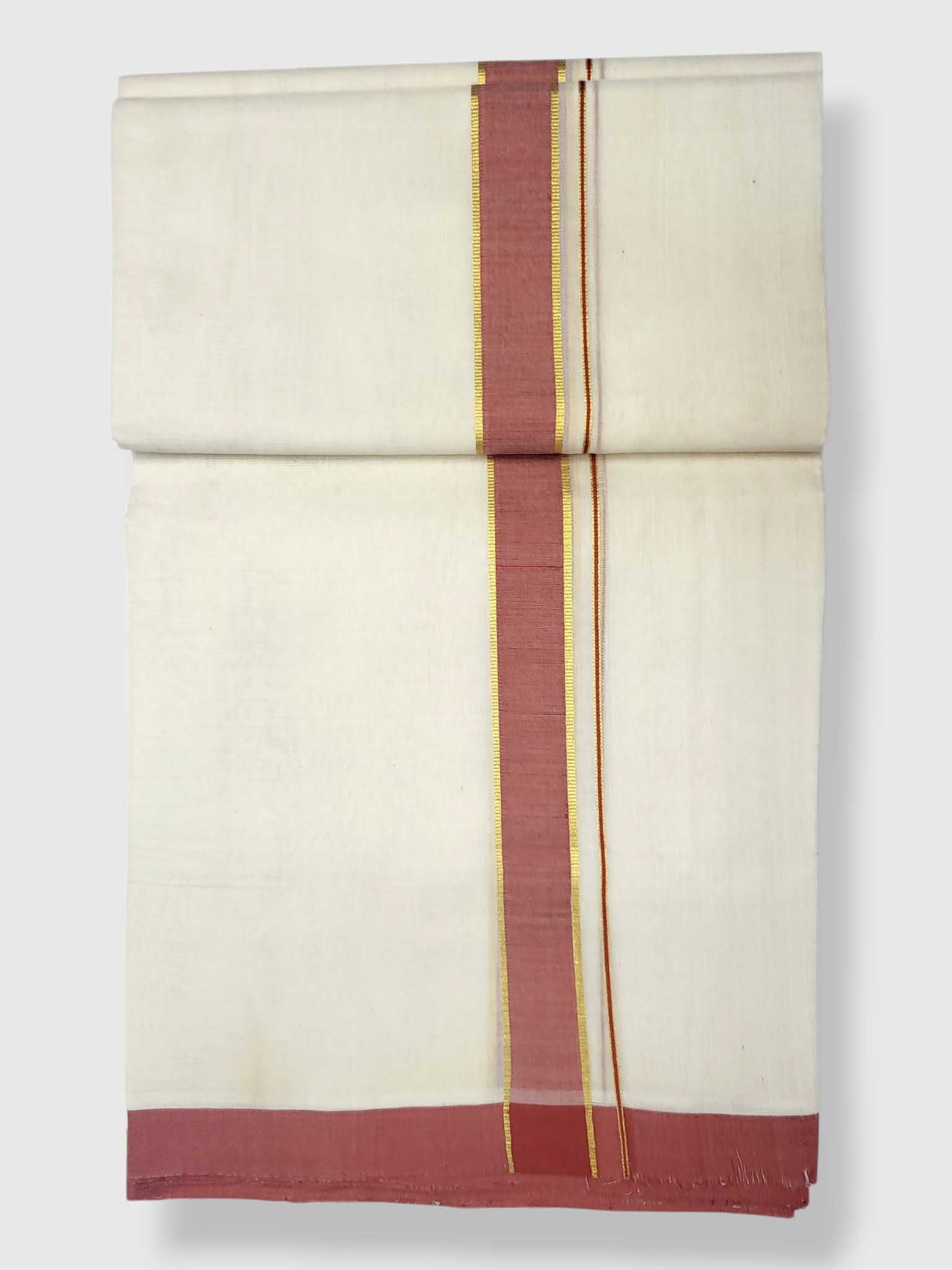 Kerala Balaramapuram Pure Cotton Handloom Mundu/Dhoti