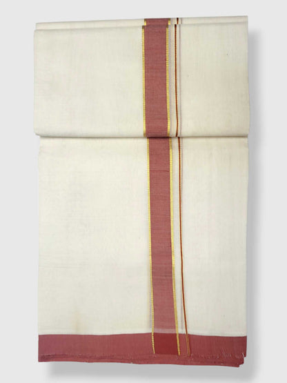 Kerala Balaramapuram Pure Cotton Handloom Mundu/Dhoti