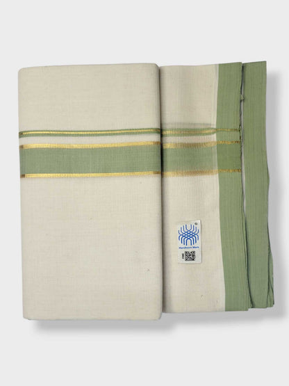 Kerala Balaramapuram Pure Cotton Handloom Mundu/Dhoti