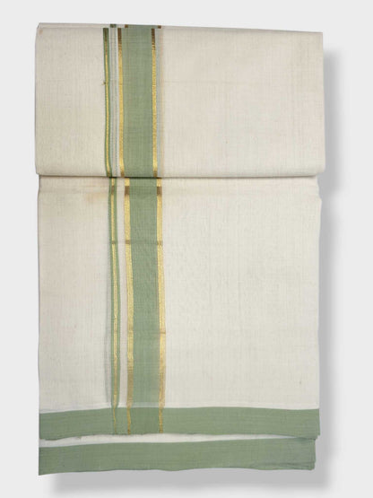 Kerala Balaramapuram Pure Cotton Handloom Mundu/Dhoti