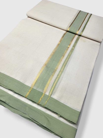 Kerala Balaramapuram Pure Cotton Handloom Mundu/Dhoti