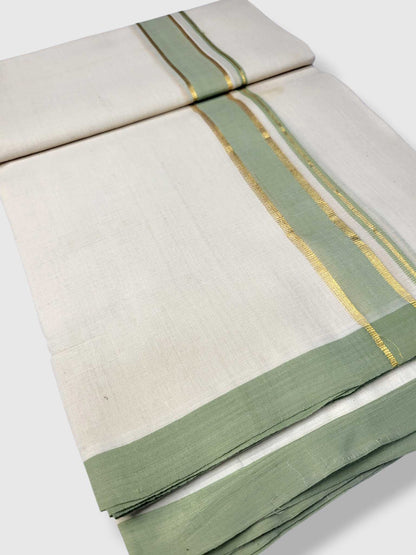 Kerala Balaramapuram Pure Cotton Handloom Mundu/Dhoti