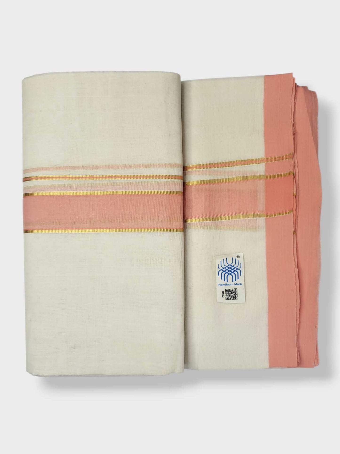 Kerala Balaramapuram Pure Cotton Handloom Mundu/Dhoti