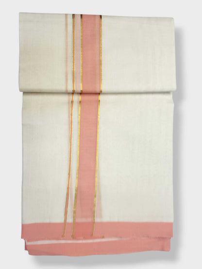 Kerala Balaramapuram Pure Cotton Handloom Mundu/Dhoti