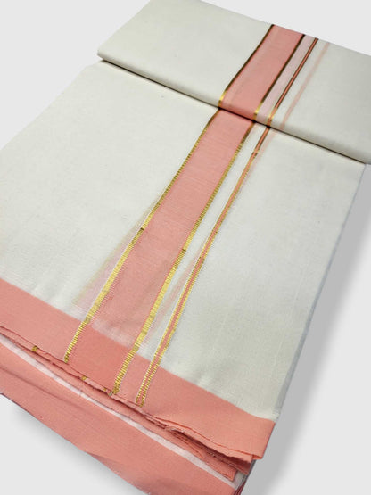Kerala Balaramapuram Pure Cotton Handloom Mundu/Dhoti
