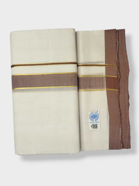 Kerala Balaramapuram Pure Cotton Handloom Mundu/Dhoti