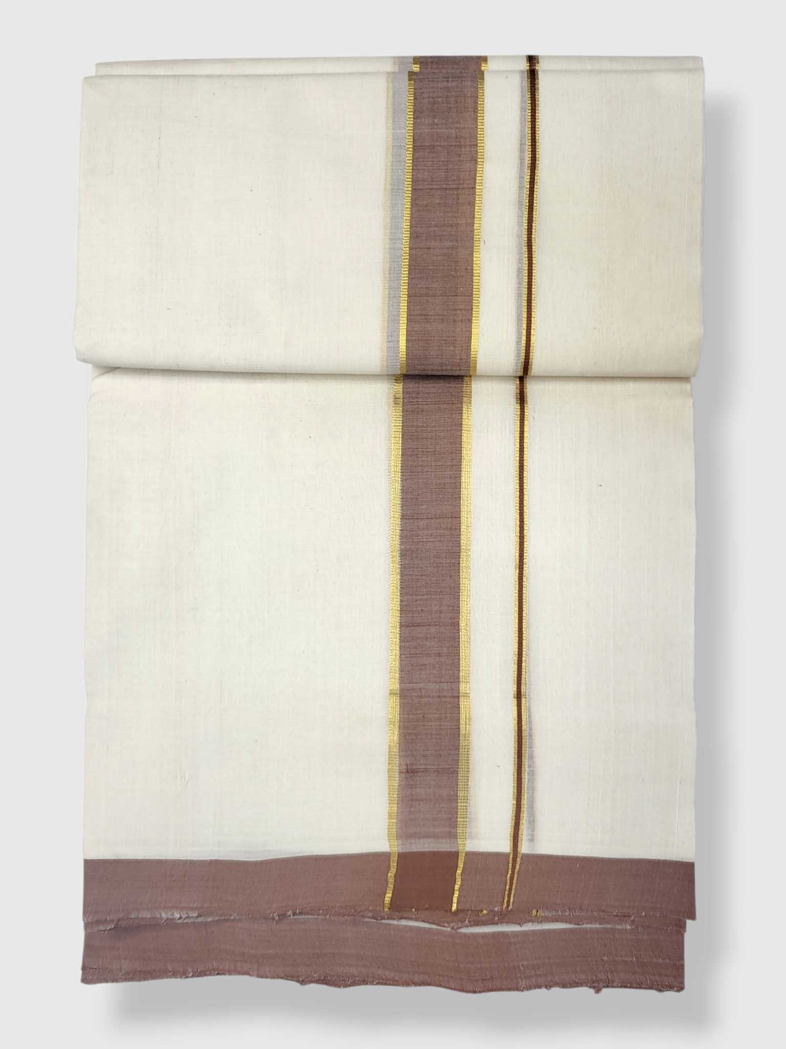 Kerala Balaramapuram Pure Cotton Handloom Mundu/Dhoti