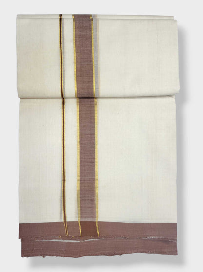 Kerala Balaramapuram Pure Cotton Handloom Mundu/Dhoti