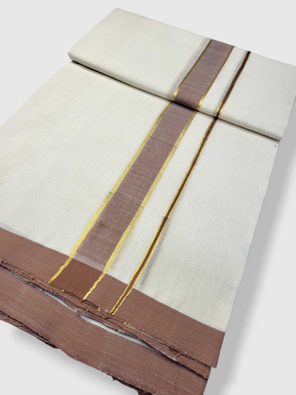 Kerala Balaramapuram Pure Cotton Handloom Mundu/Dhoti