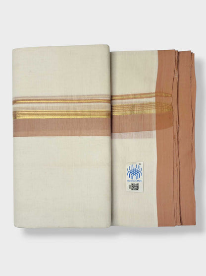 Kerala Balaramapuram Pure Cotton Handloom Mundu/Dhoti