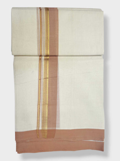 Kerala Balaramapuram Pure Cotton Handloom Mundu/Dhoti