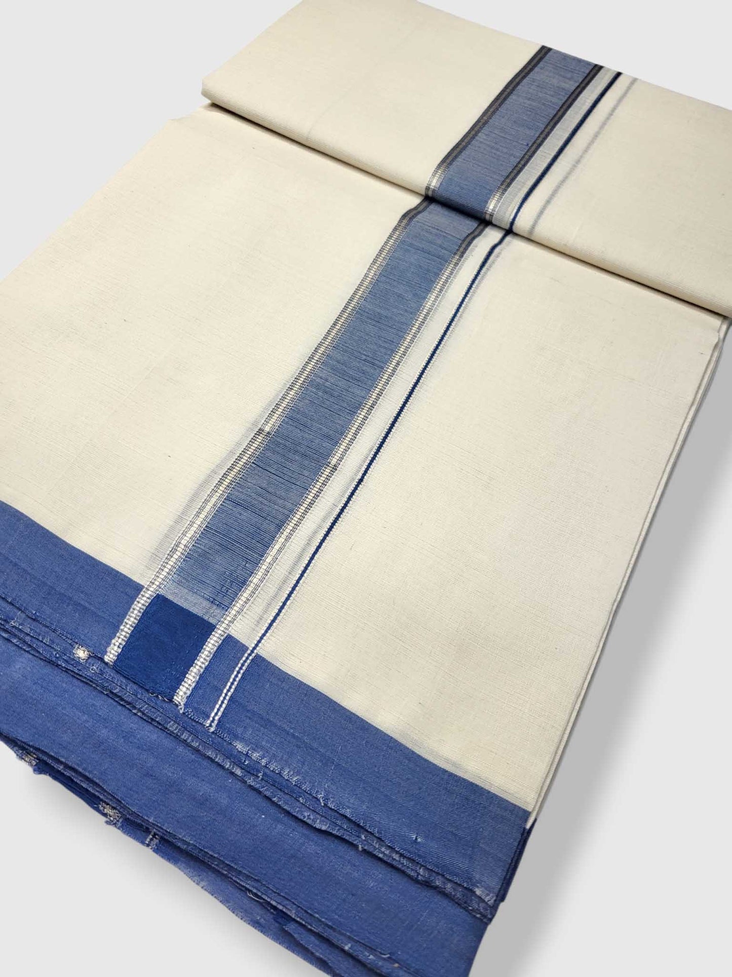 Kerala Balaramapuram Pure Cotton Handloom Mundu/Dhoti
