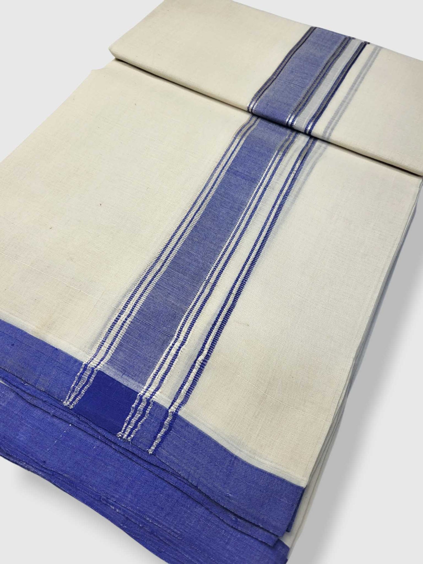 Kerala Balaramapuram Pure Cotton Handloom Mundu/Dhoti