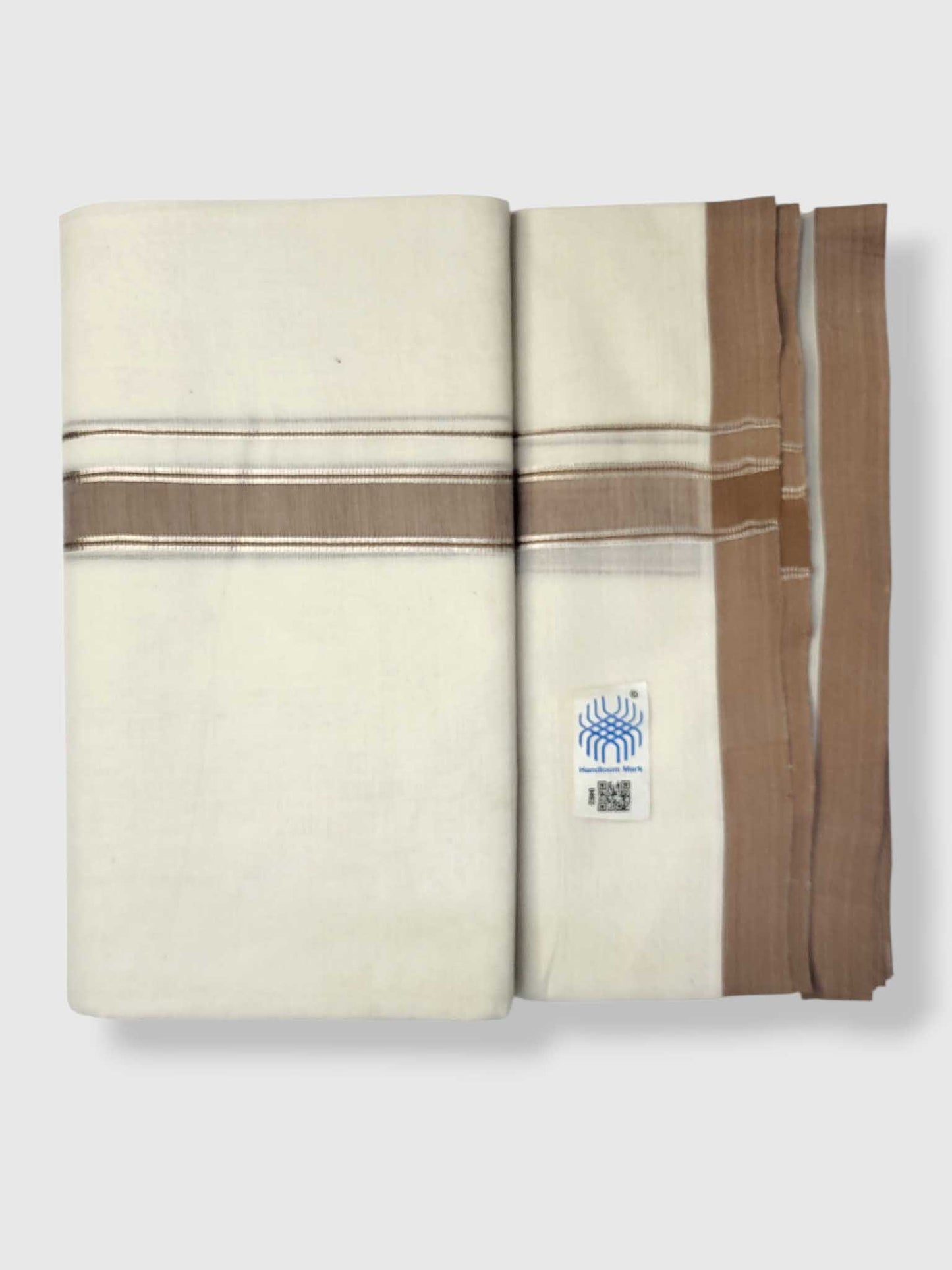 Kerala Balaramapuram Pure Cotton Handloom Mundu/Dhoti
