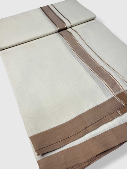 Kerala Balaramapuram Pure Cotton Handloom Mundu/Dhoti