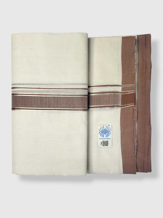 Kerala Balaramapuram Pure Cotton Handloom Mundu/Dhoti