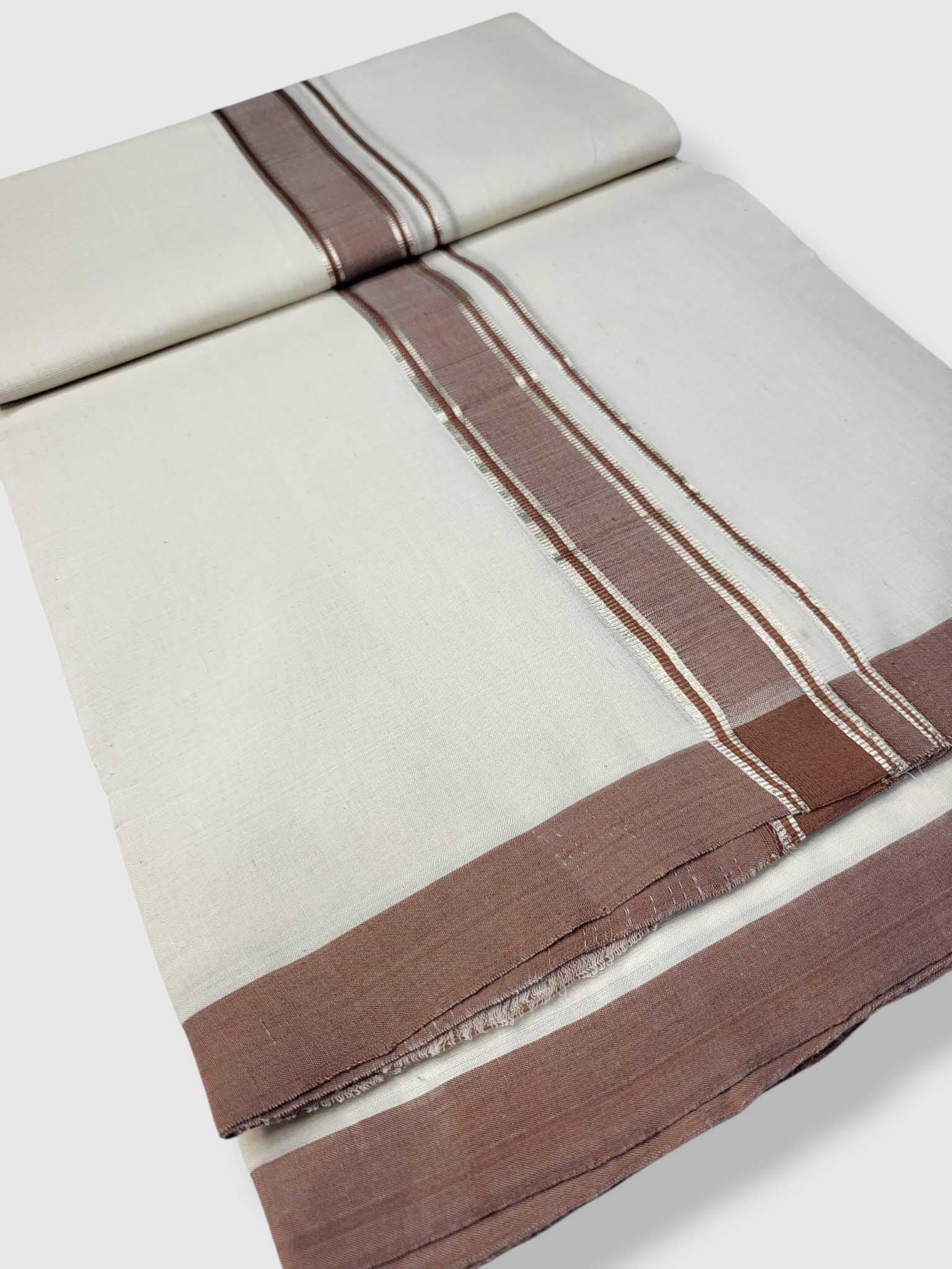 Kerala Balaramapuram Pure Cotton Handloom Mundu/Dhoti
